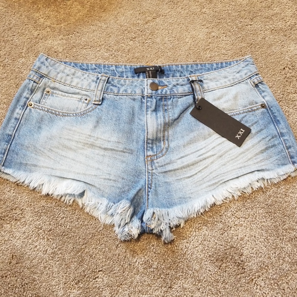 Denim cut off shorts summer frayed distressed